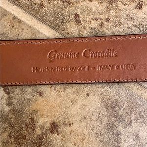 Genuine crocodile leather men’s belt